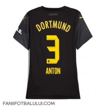 Borussia Dortmund Waldemar Anton #3 Tricou Fotbal Replică 2024-25 Femei Deplasare